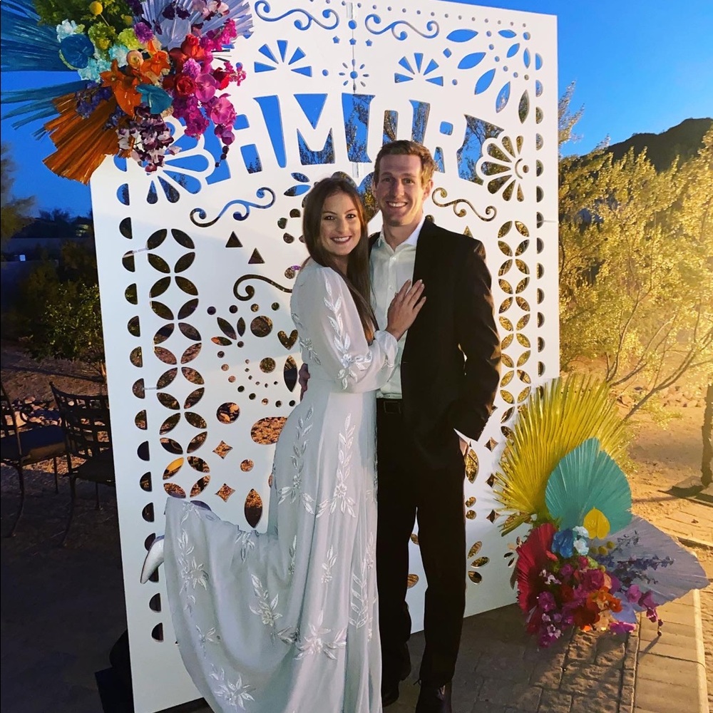 Anthropologie BHLDN Belize dress in fog